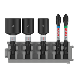 5 EMBOUTS ET DOUILLES PRO (IMPACT) BOSCH 2608522350  **limite stock**