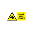 PANNEAU DANGER CHIEN DE GARDE 33x22cm PS CHOC 621330 TALIAPLAST