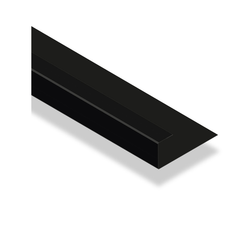 PROFIL DE FINITION EN U XL45 150x3000mm NOIR MAT MY METAL