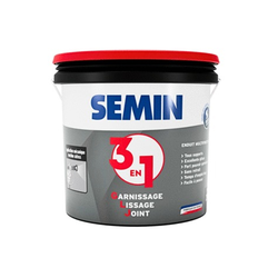 ENDUIT 3 EN 1 GARNIR / LISSER / JOINTER (ROUGE) 20kg A11031 (±1,15kg/m²) SEMIN