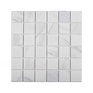 MOSAIQUE GC 30,3x30,3 BLANC CARRARE CEBL16 15pces/bte BTO