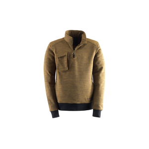SWEAT SLICK DEMI ZIP OCRE NOIR L 36711 KAPRIOL