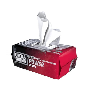 80 LINGETTE XXL+ POWERSCUB ULTRAGRIME ( ROUGE ) 99121501