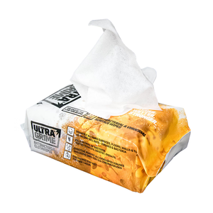 100 LINGETTE XXL+ ANTIBACTERIENNES ULTRAGRIME  ( JAUNE ) 99121502