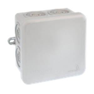 BOITE ETANCHE 80x80x45mm GRIS EUR OHM 217209006 CADELEC