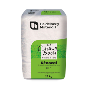 CHAUX ET CIMENT BLANC RENOCAL HL5 25kg 40sacs/pal HDB