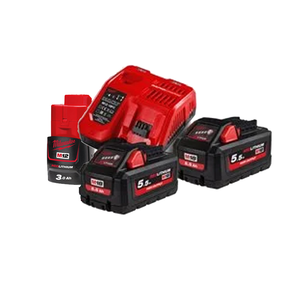 PACK CHARGEUR 12/18V +2 BAT. 18V 5.5AH HIGH OUTPUT MILWAUKEE M18 HNRG-552