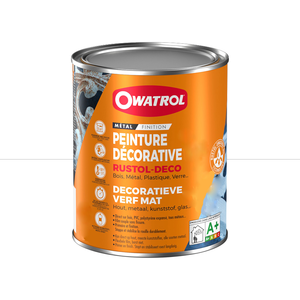 RUSTOL DECO 0.75L BLANC PUR R9010 BRILLANT MULTI-SUPPORTS (±15m²/L)