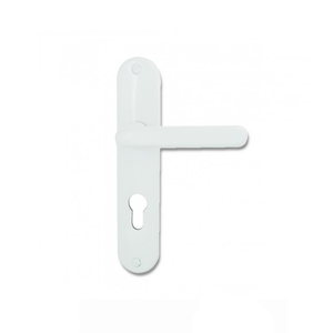 ENSEMBLE PORTE /PLAQUE ALU BLANC  DT2000 TIGNES 165MM TROU CYLINDRE        709035
