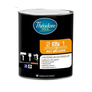 PEINTURE 2en1 PRIMAIRE/FINITION LUNAIRE VELOURS 2,5L INT/EXT TN1610139025 THEO