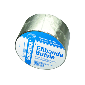 EFIBANDE BUTYLE 75mm 20m ADHESIF SARKING 4rlx/col - (RACCORD ISOLANT SARKING)